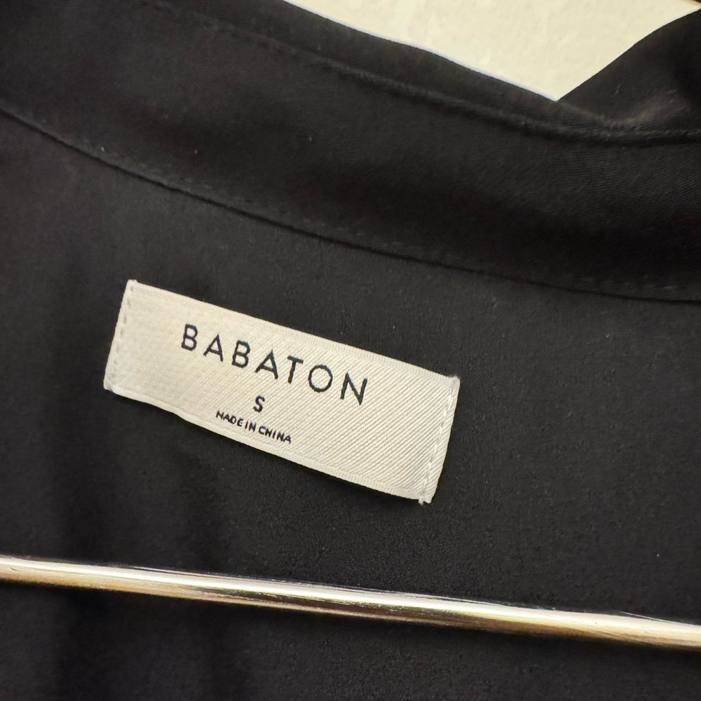 Aritzia Babaton Black Midi Wrap Dress - Picture 3 of 3